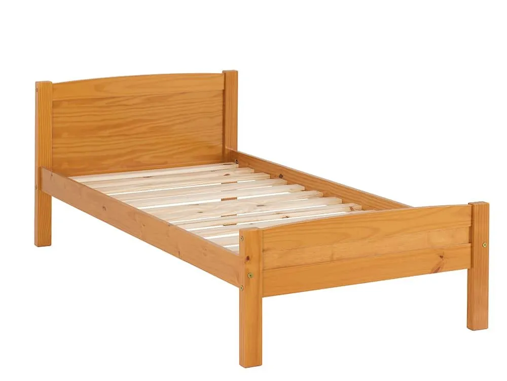 Seconique Seconique Amber 3ft Single Antique Pine Wooden Bed Frame