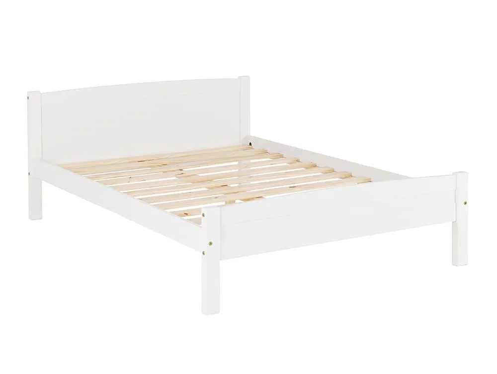 Seconique Seconique Amber 4ft6 Double White Wooden Bed Frame