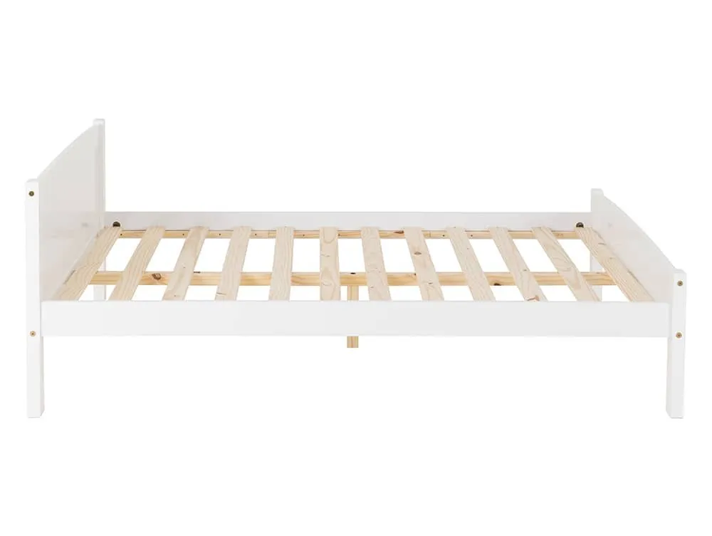 Seconique Seconique Amber 4ft6 Double White Wooden Bed Frame