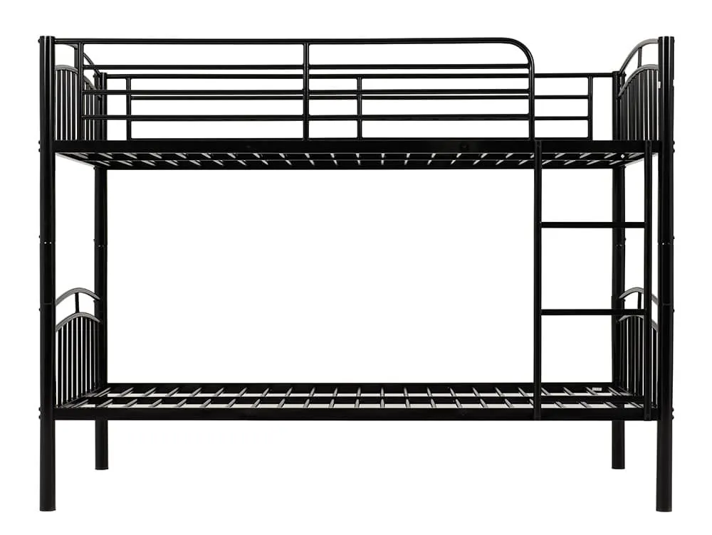 Seconique Seconique Ventura 3ft Black Metal Bunk Bed Frame