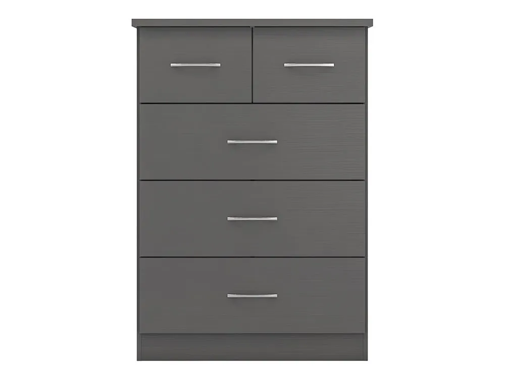 Seconique Seconique Nevada Matt Grey 4 Piece Bedroom Furniture Package