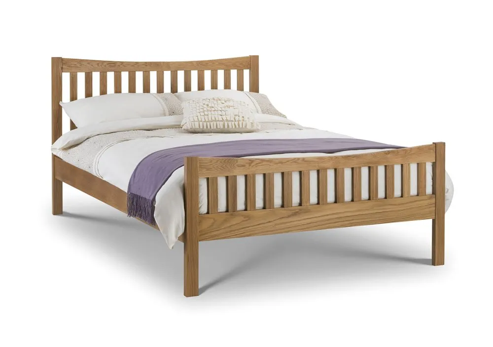 Julian Bowen Julian Bowen Bergamo 4ft6 Double Oak Wooden Bed Frame