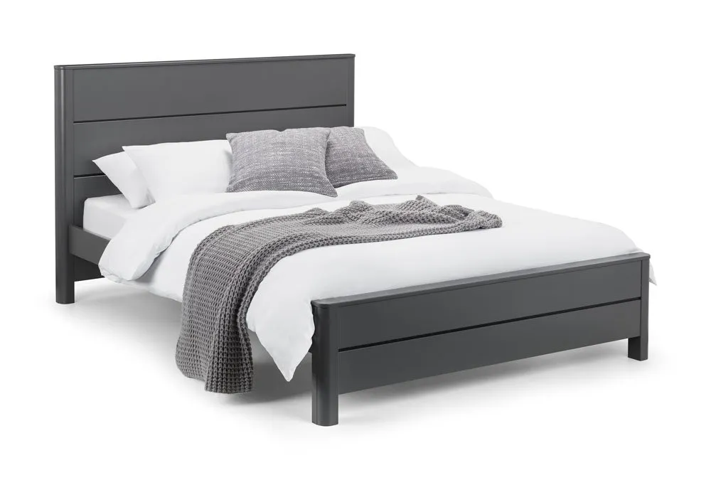 Julian Bowen Julian Bowen Chloe 4ft6 Double Grey Wooden Bed Frame