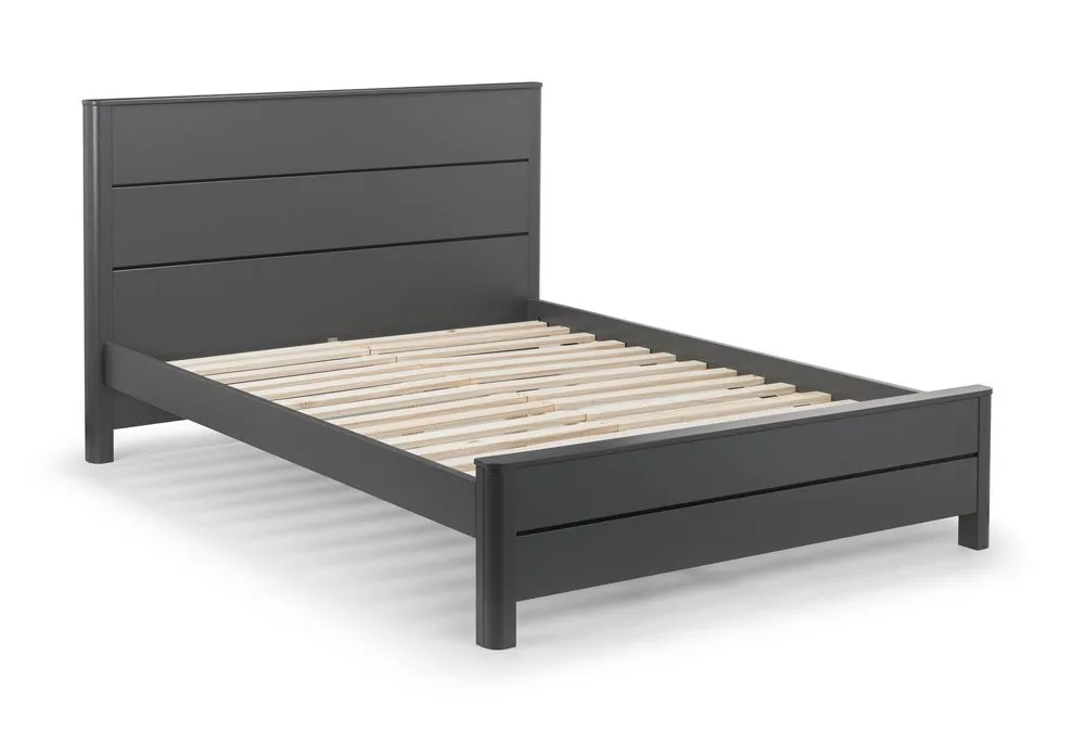 Julian Bowen Julian Bowen Chloe 4ft6 Double Grey Wooden Bed Frame