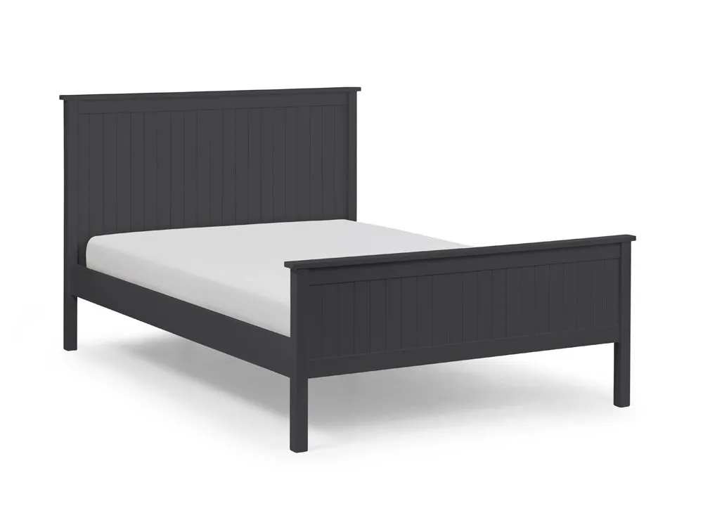 Julian Bowen Julian Bowen Maine 5ft King Size Anthracite Wooden Bed Frame