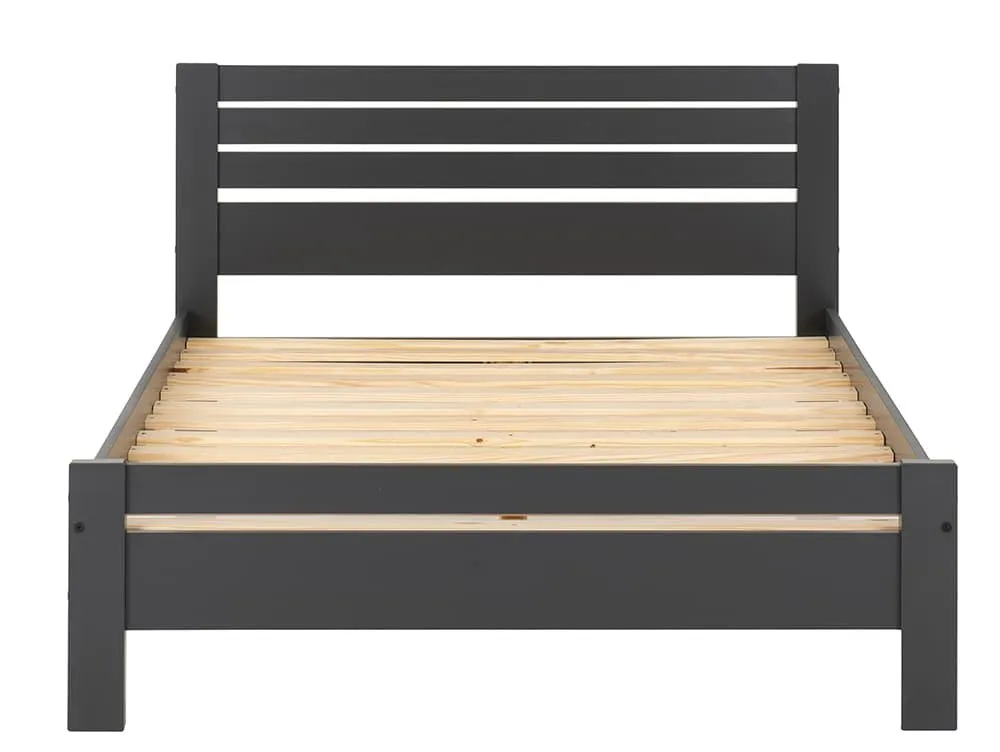 Seconique Seconique Toledo 5ft King Size Grey Wooden Bed Frame