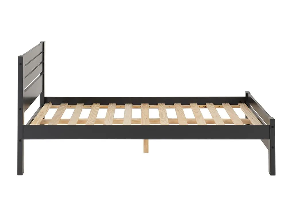 Seconique Seconique Toledo 5ft King Size Grey Wooden Bed Frame