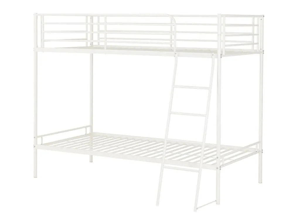 Seconique Seconique Brandon 3ft White Metal Bunk Bed Frame