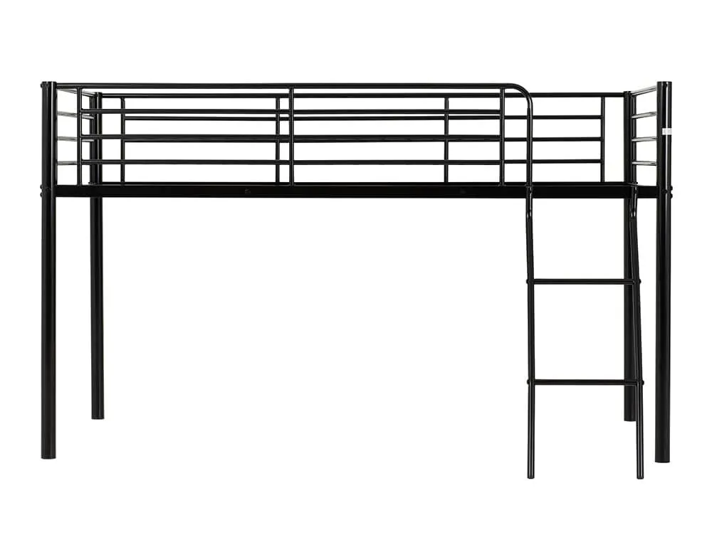 Seconique Seconique Kora 3ft Single Black Metal Mid Sleeper Bed Frame