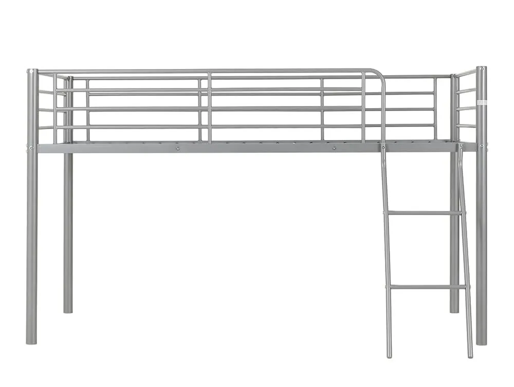 Seconique Seconique Kora 3ft Single Silver Metal Mid Sleeper Bed Frame