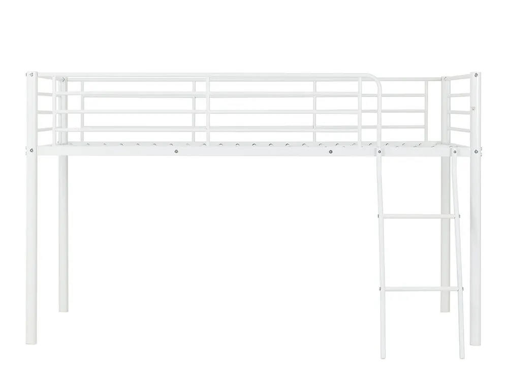 Seconique Seconique Kora 3ft Single White Metal Mid Sleeper Bed Frame