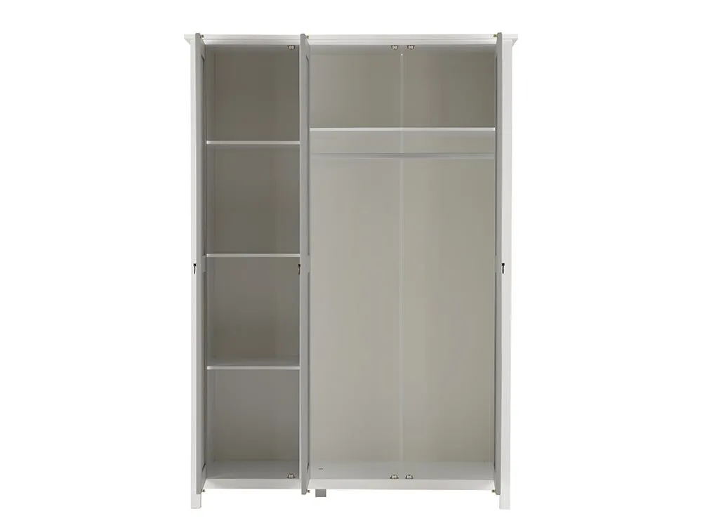 Seconique Seconique Vermont Grey and White 3 Door Triple Wardrobe