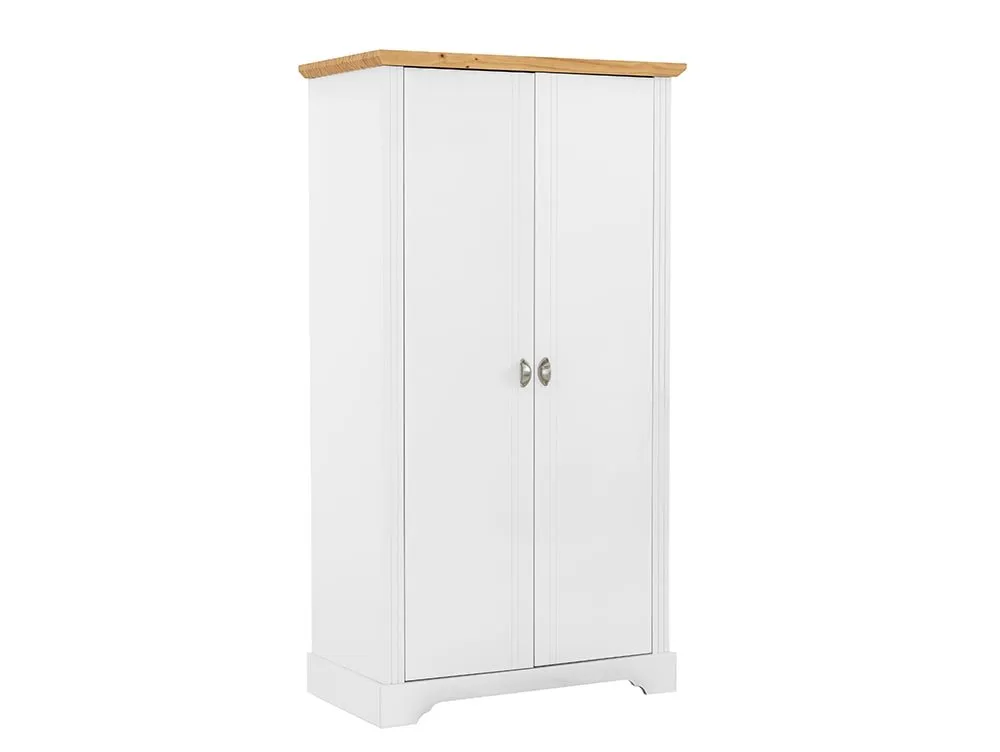 Seconique Seconique Toledo White and Oak 2 Door Double Wardrobe