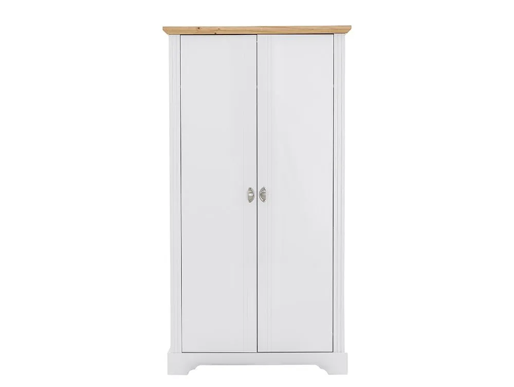 Seconique Seconique Toledo White and Oak 2 Door Double Wardrobe