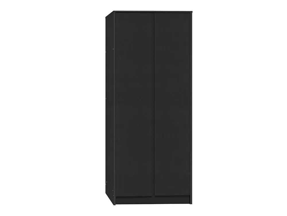 Seconique Seconique Malvern Black 2 Door Double Wardrobe