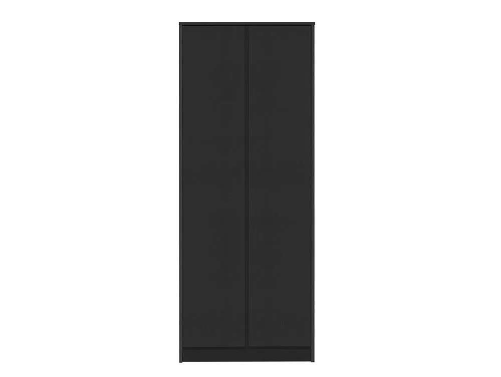 Seconique Seconique Malvern Black 2 Door Double Wardrobe