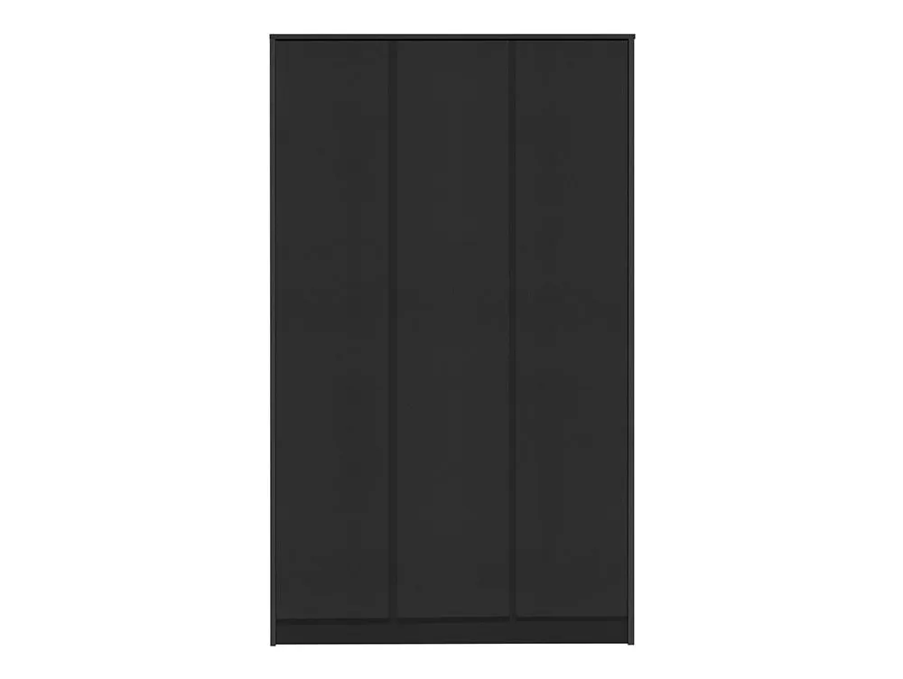 Seconique Seconique Malvern Black 3 Door Triple Wardrobe