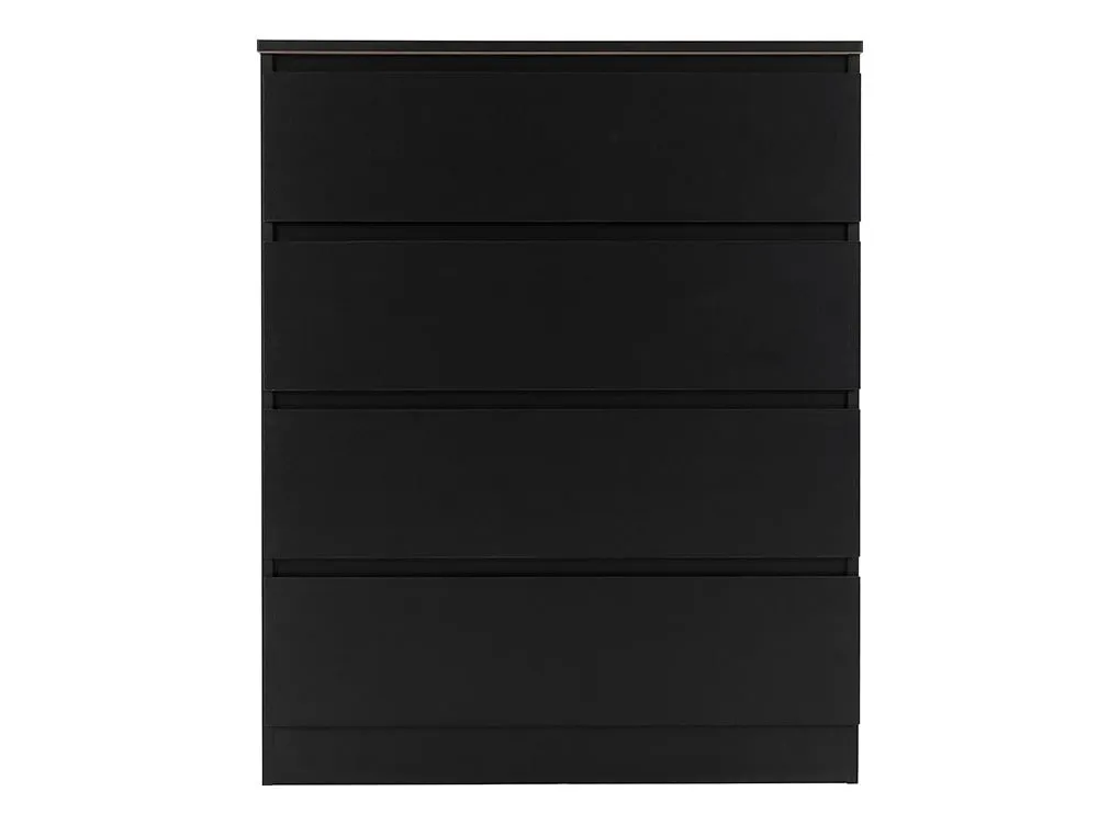 Seconique Seconique Malvern Black 4 Drawer Chest of Drawers