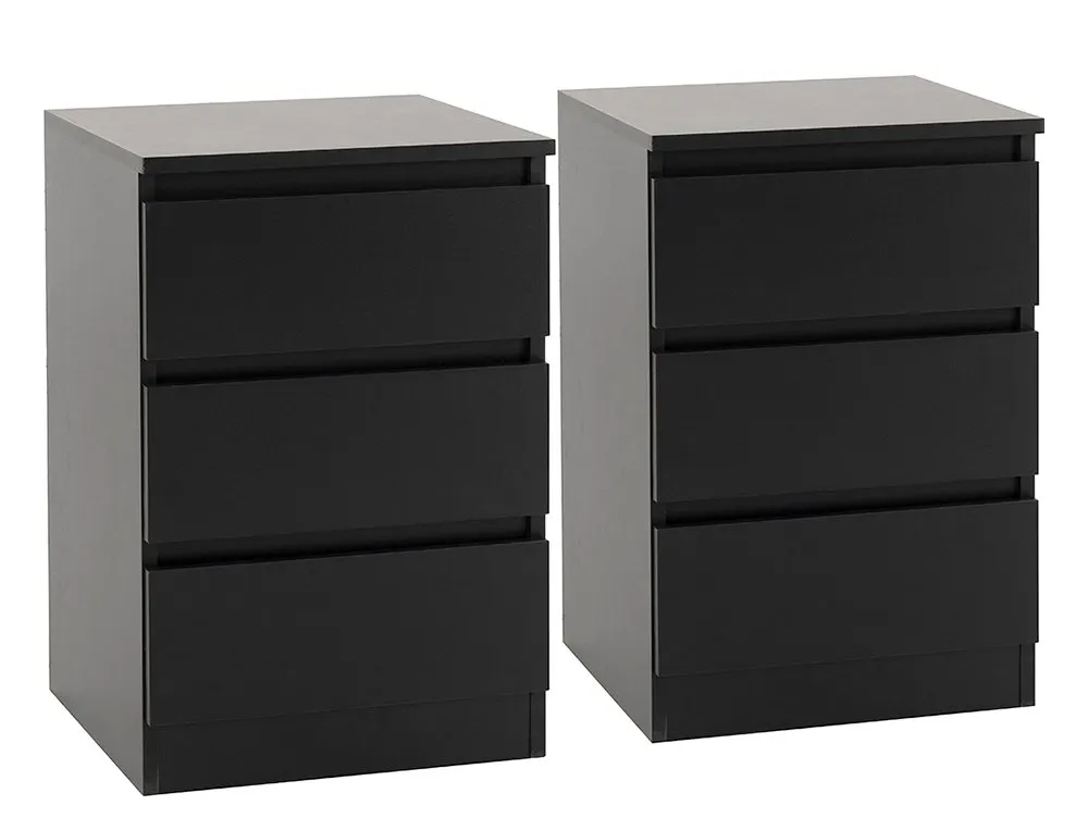 Seconique Seconique Malvern Black 4 Piece Bedroom Furniture Package