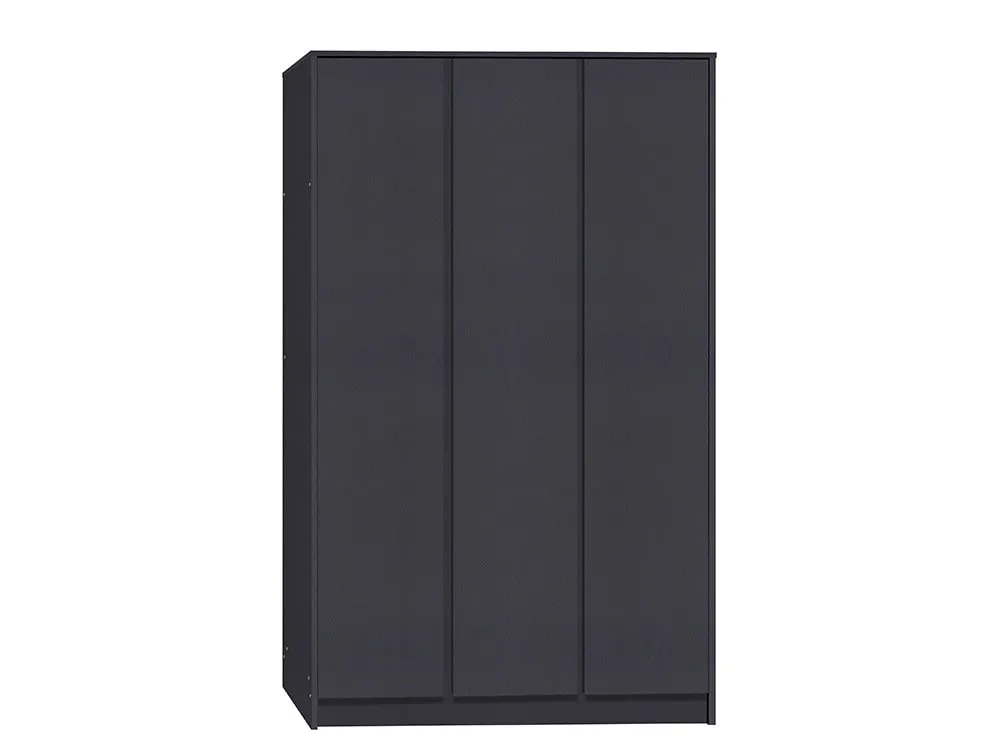 Seconique Seconique Malvern Grey 3 Door Triple Wardrobe