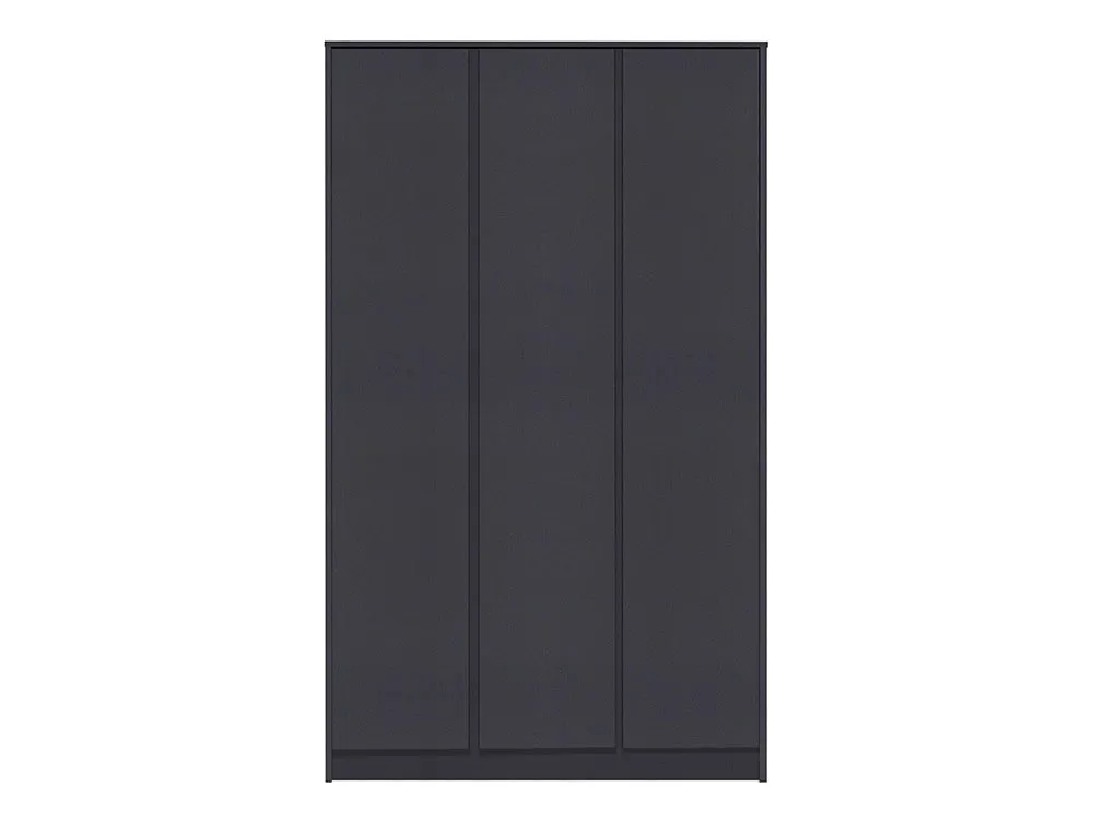 Seconique Seconique Malvern Grey 3 Door Triple Wardrobe