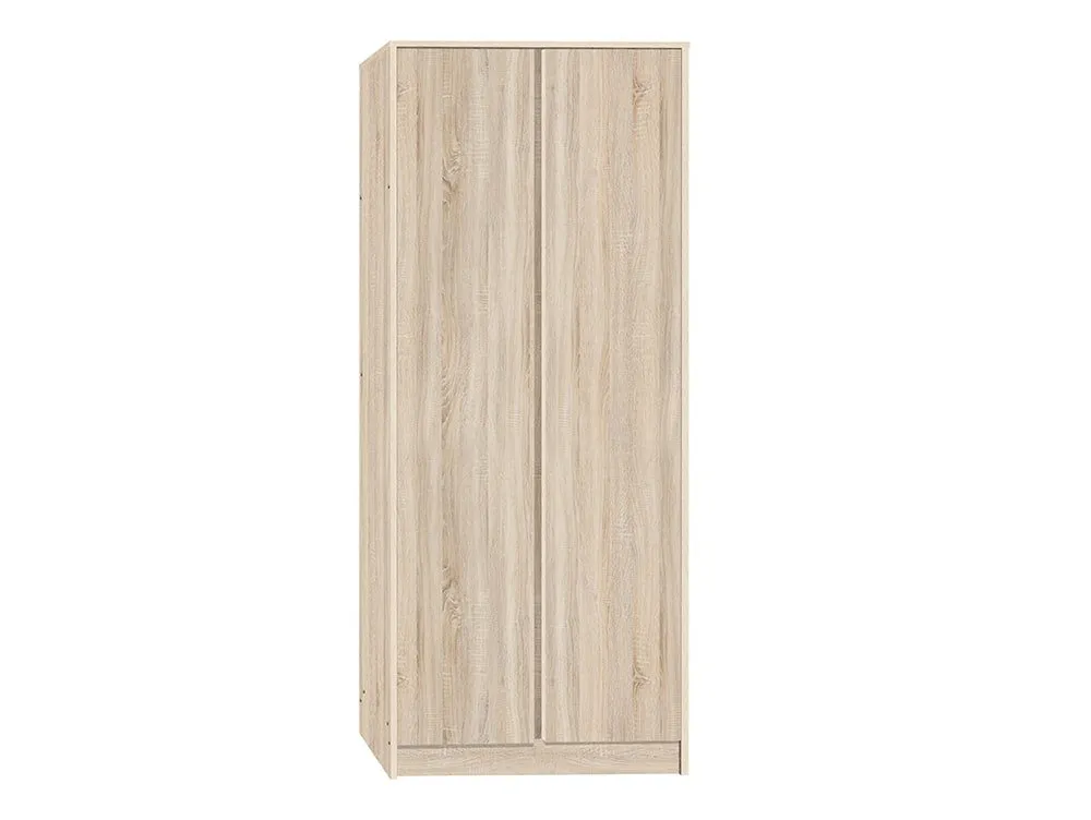 Seconique Seconique Malvern Sonoma Oak 2 Door Double Wardrobe