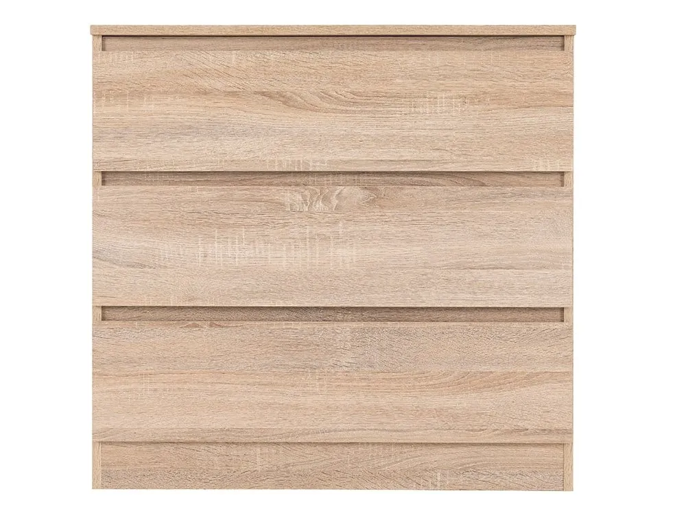 Seconique Seconique Malvern Sonoma Oak 3 Drawer Low Chest of Drawers