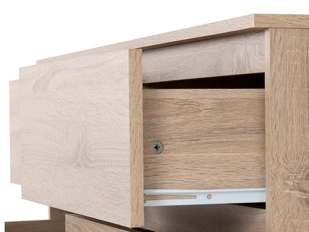 Seconique Seconique Malvern Sonoma Oak 3+3 Drawer Chest of Drawers