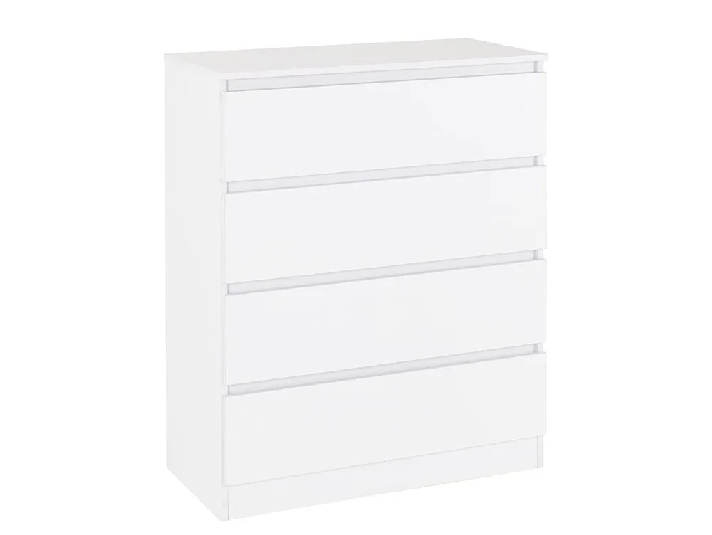 Seconique Seconique Malvern White 4 Drawer Chest of Drawers