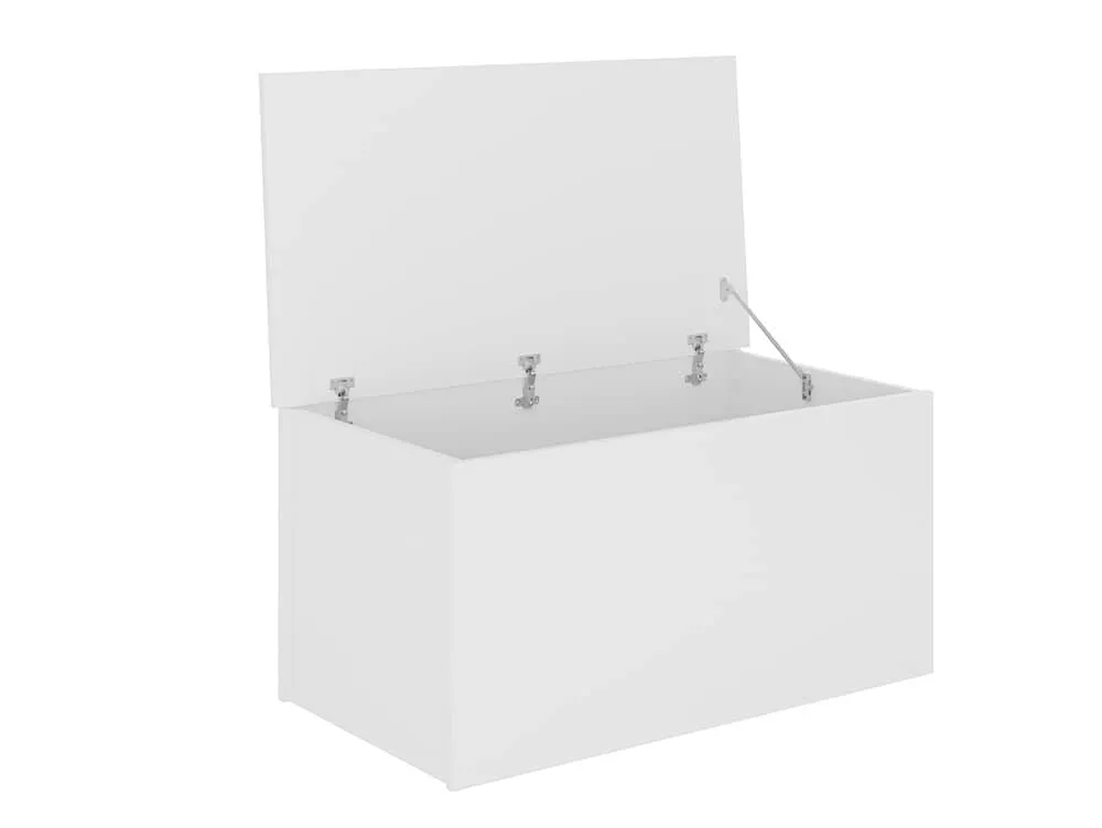 Seconique Seconique Nevada White High Gloss Blanket Box