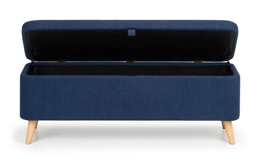 Julian Bowen Julian Bowen Astrid Blue Fabric Blanket Box