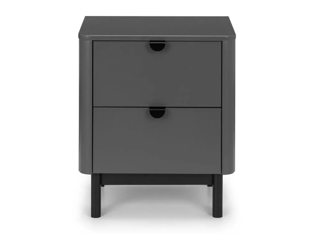 Julian Bowen Julian Bowen Chloe Storm Grey 2 Drawer Bedside