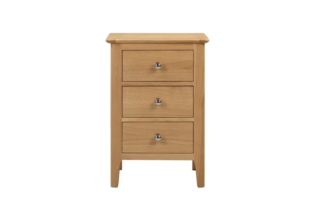 Julian Bowen Julian Bowen Cotswold Oak 3 Drawer Bedside Table