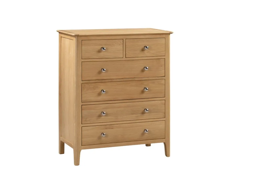 Julian Bowen Julian Bowen Cotswold Oak 4+2 Chest of Drawers