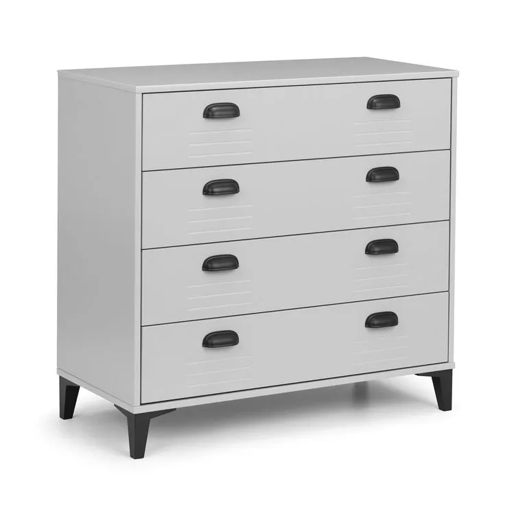 Julian Bowen Julian Bowen Lakers 4 Drawer Grey Chest of Drawers