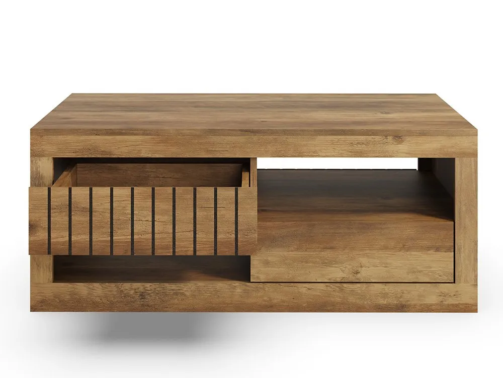 GFW GFW Cartmel Knotty Oak 2 Drawer Coffee Table