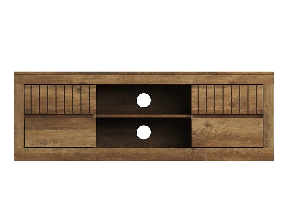 GFW GFW Cartmel Knotty Oak 4 Drawer TV Unit