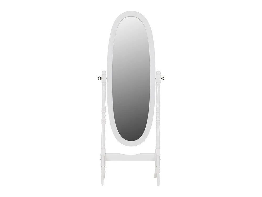 Seconique Seconique Contessa White Wooden Cheval Mirror