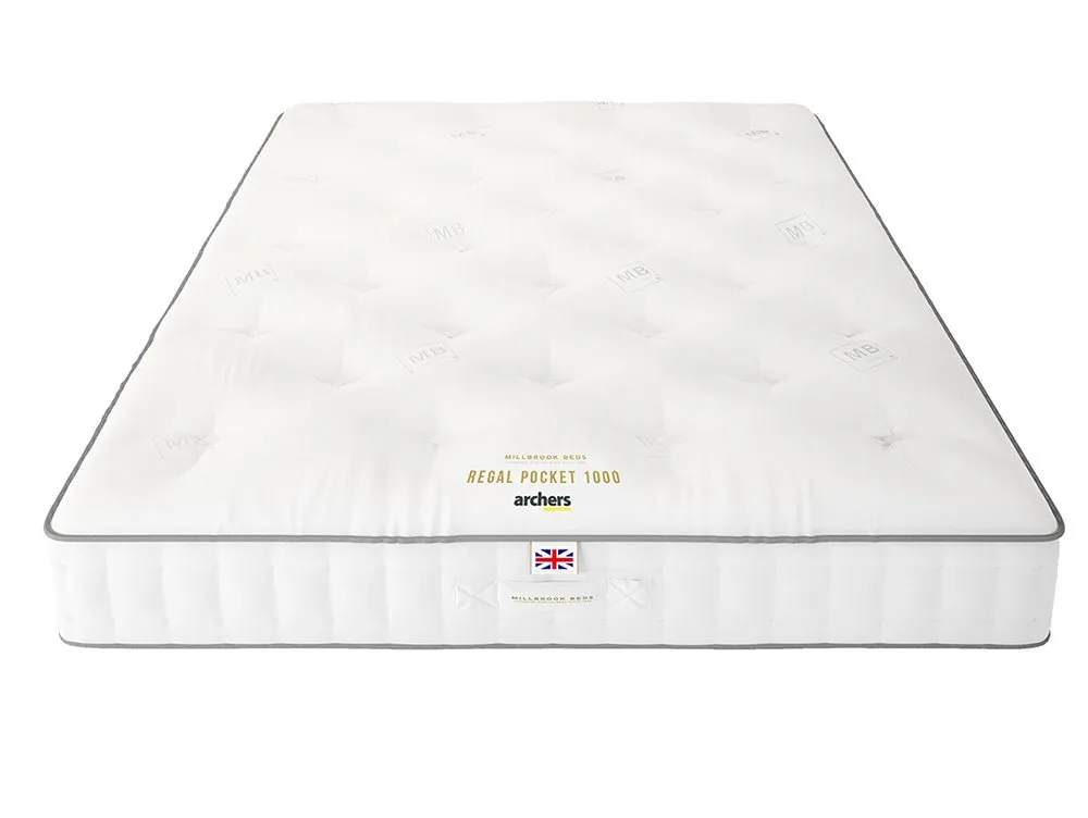 Millbrook Beds Millbrook Regal Pocket 1000 5ft King Size Divan Bed