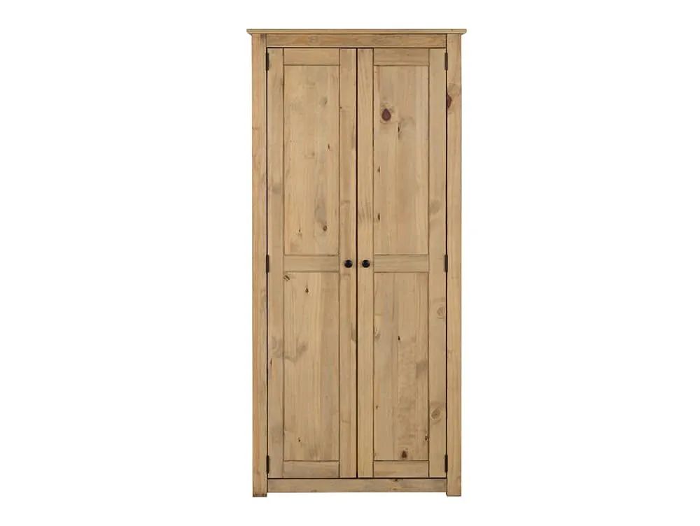 Seconique Seconique Panama Waxed Pine 2 Door Wardrobe