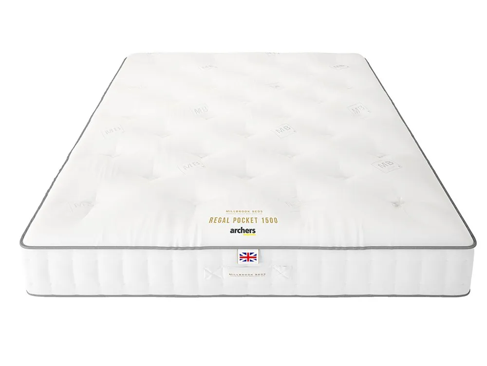 Millbrook Beds Millbrook Regal Pocket 1500 3ft Single Divan Bed