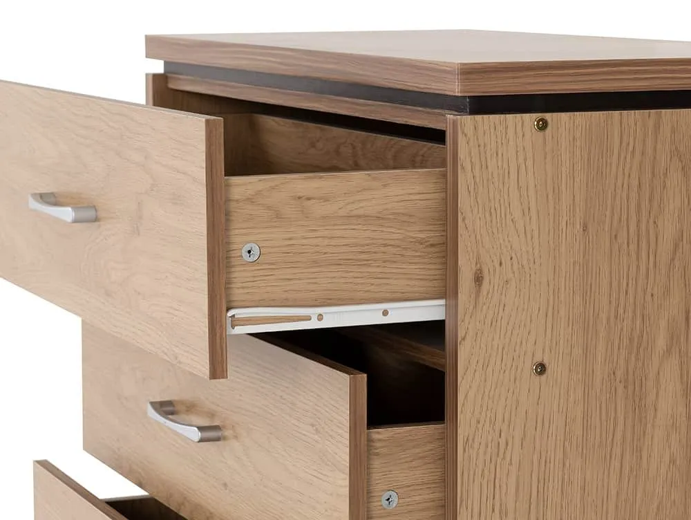 Seconique Seconique Charles Oak 3 Drawer Chest of Drawers