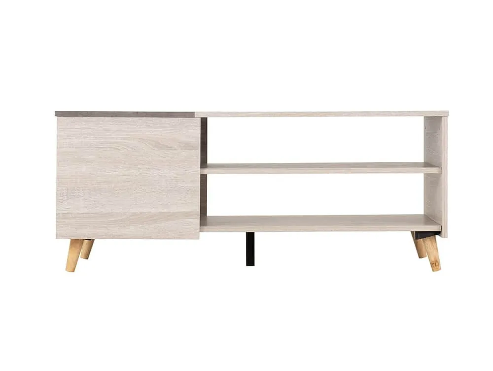 Seconique Seconique Aspen White Oak and Concrete Effect Coffee Table