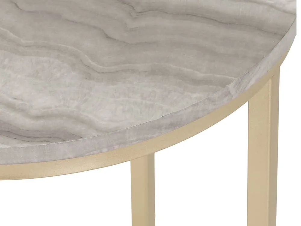 Seconique Seconique Dallas Marble Effect Lamp Table