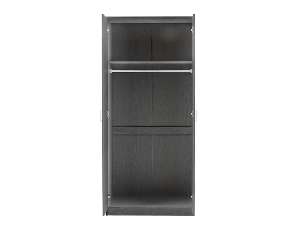 Seconique Seconique Felix Grey 2 Door Wardrobe