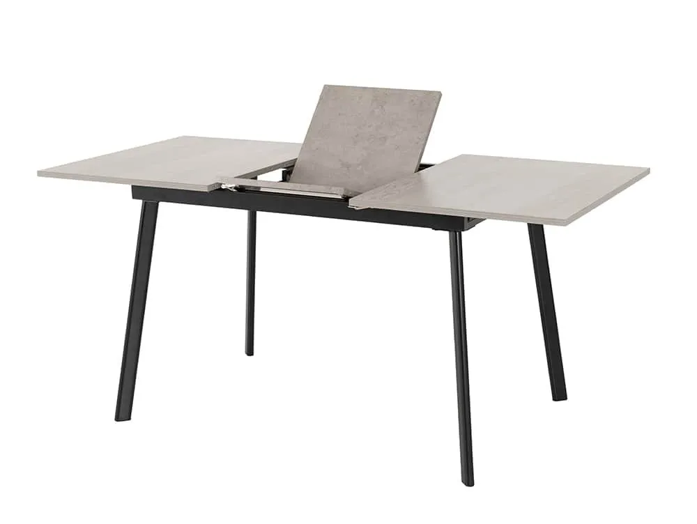 Seconique Seconique Avery 120cm Grey Oak and Concrete Effect Extending Dining Table