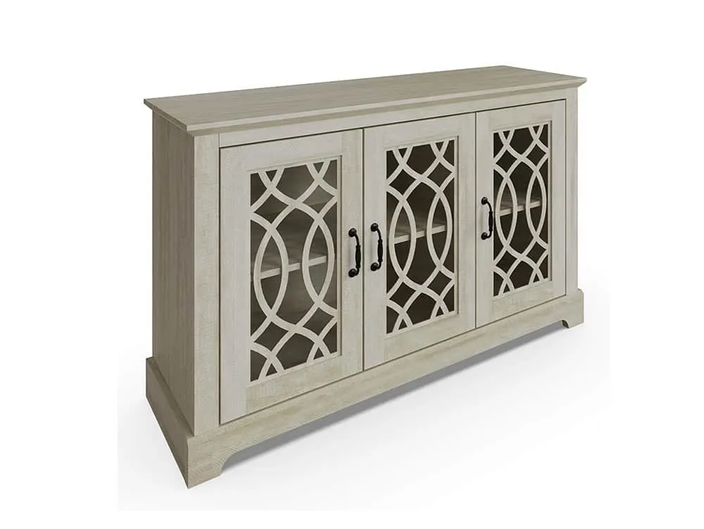 GFW GFW Amelie Dusty Grey Oak 3 Door Sideboard