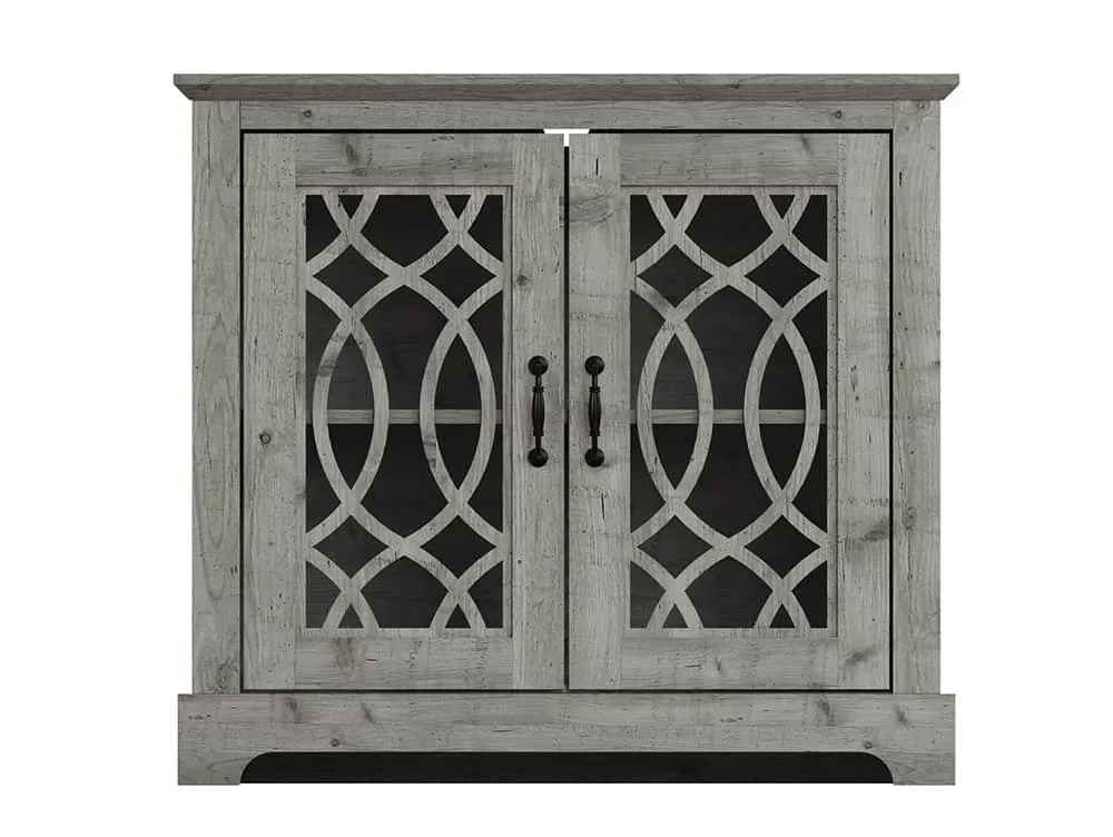 GFW GFW Amelie Mexican Grey 2 Door Compact Sideboard