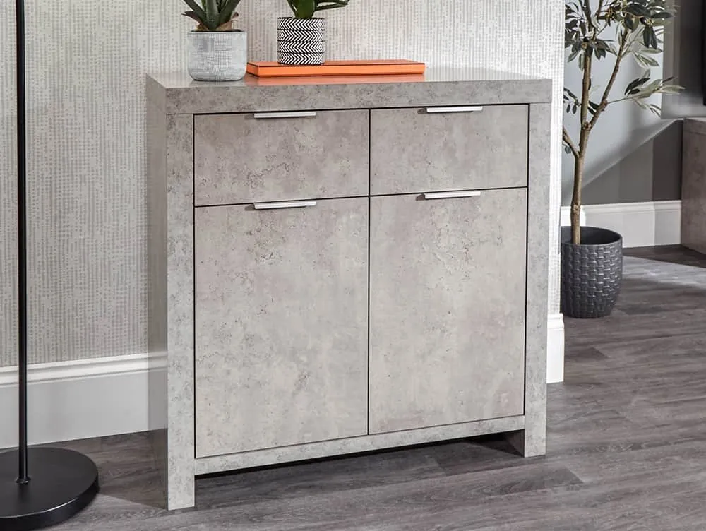 GFW GFW Bloc Concrete Effect 2 Door 2 Drawer Sideboard