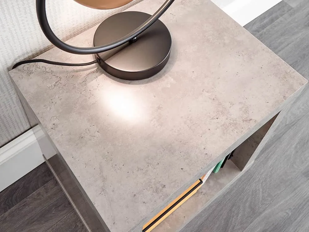 GFW GFW Bloc Concrete Effect Lamp Table